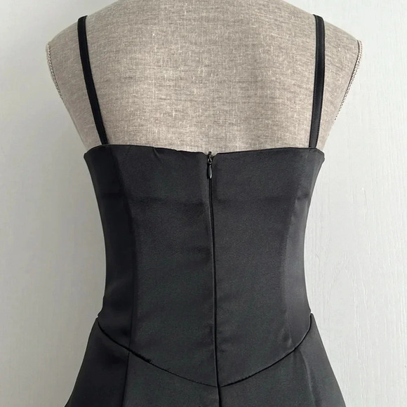 Rampage Vintage Y2K Satin Embellished Evening Gown Fairy Whimsygoth Sz. 5 Black - Picture 6 of 14